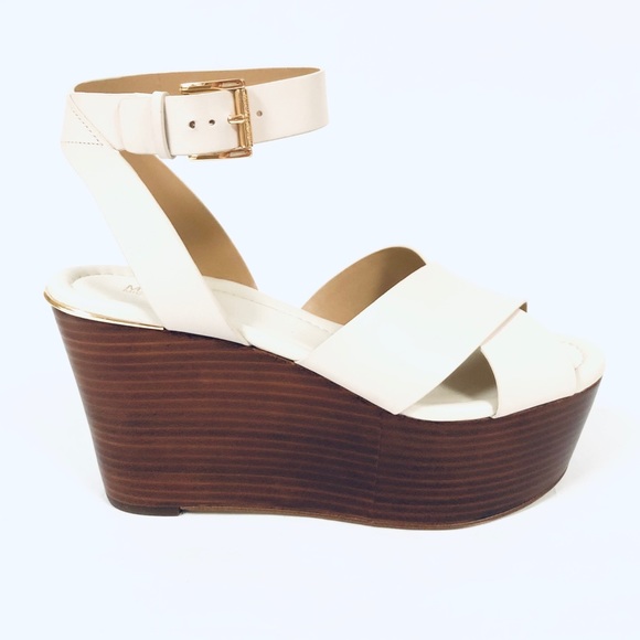 michael michael kors abbott platform wedge sandals